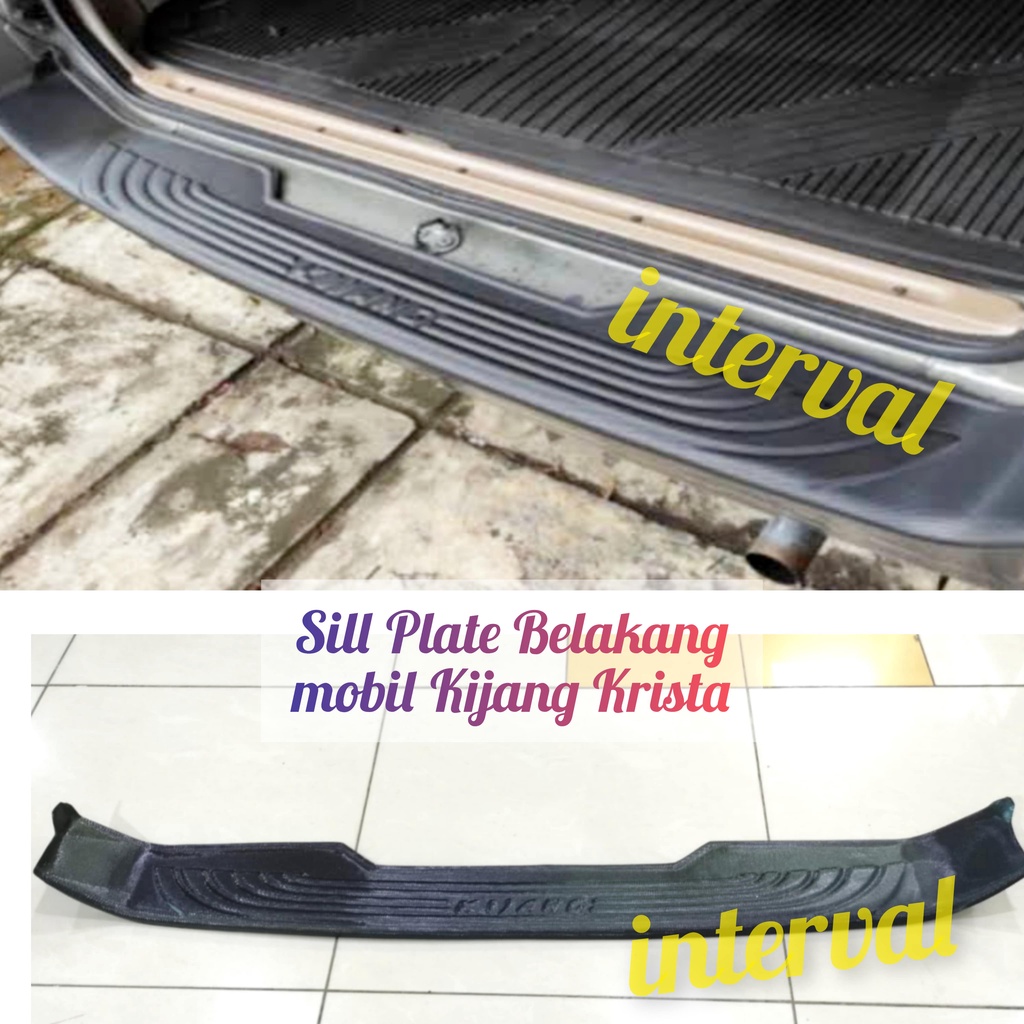 Jual Sillplate Belakang Pijakan Kaki Mobil Kijang Krista Sill Plate Hitam Shopee Indonesia