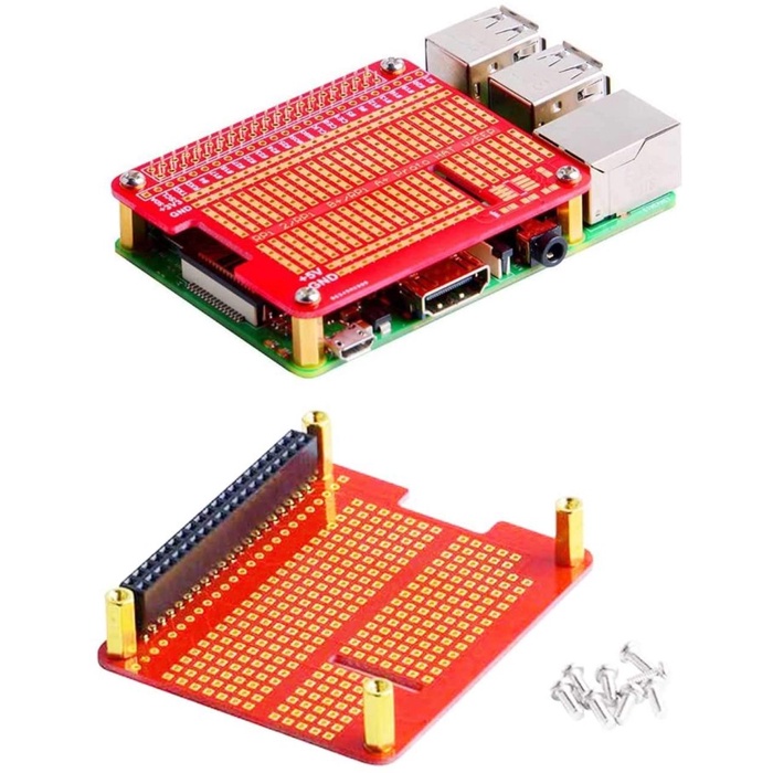 Jual DIY Proto Hat Shield PCB Prototype Pi-Hat for Raspberry Pi 2B 3B 3 ...