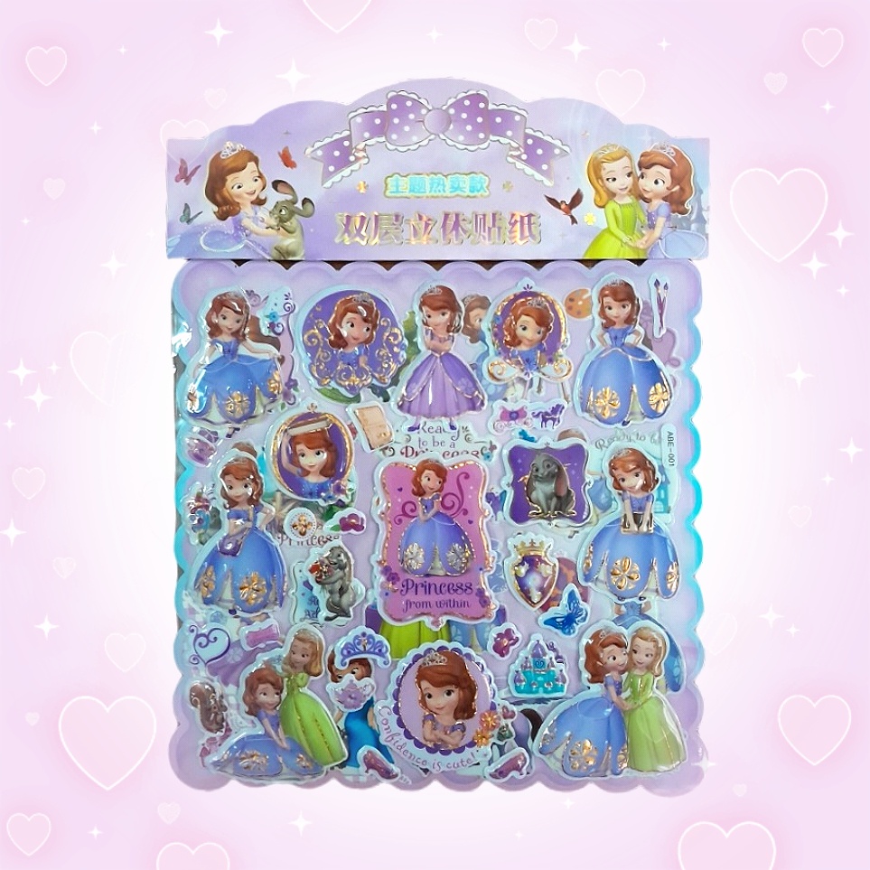 Jual Tas Sticker Gambar Tempel Stiker Timbul Anak Karakter Kartun ...