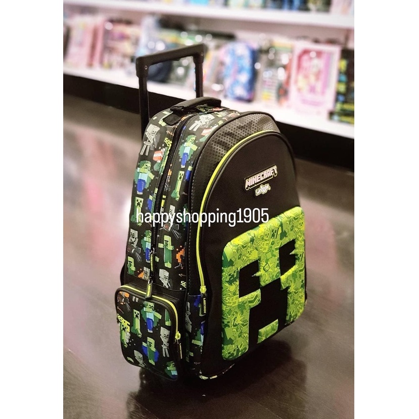 Jual SMIGGLE Minecraft Trolley Backpack LIMITED EDITION, Smiggle Troli ...
