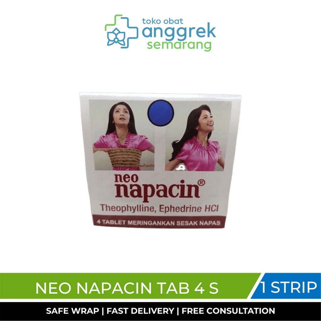 Jual Neo Napacin Strip 4 Tablet Meringankan Sesak Napas Obat Asma