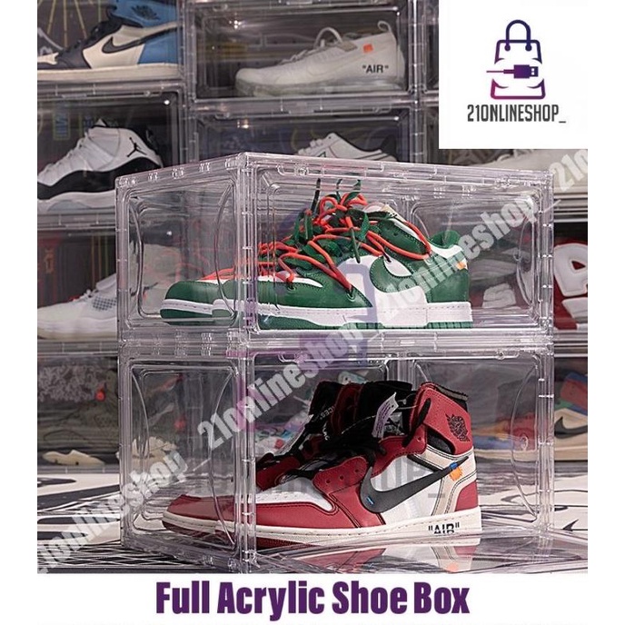 Jual Shoe Box Full Acrylic Kotak Sepatu Akrilik Box Sepatu Sneakers Box ...