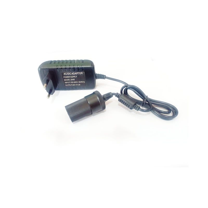 Jual adaptor socket 24v 2a 3a lighter mobil charger soket 60w 100w 24 ...