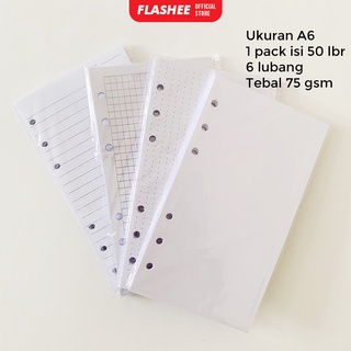Jual Loose Leaf A6 Isi Kertas Binder File A6 Ring Dot/Titik | Shopee ...