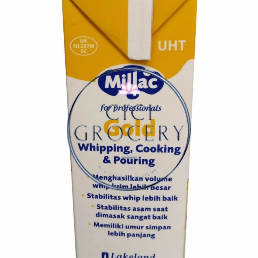 Jual MILLAC Gold whip/WHIPPING CREAM 1kg Import halal NONDAIRY Shopee