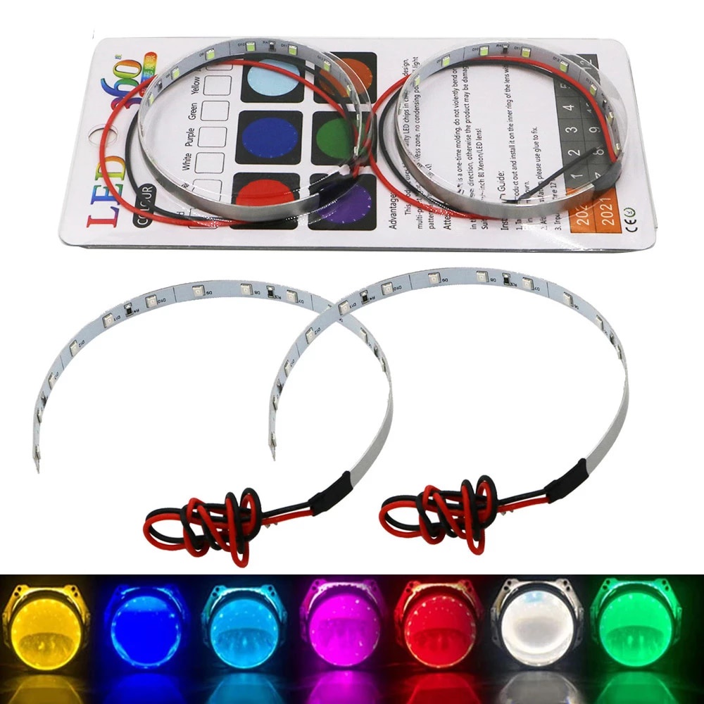 Jual LAMPU LED Devil DEMON Eye EYES Led 360° 360 flexibel PROJECTOR HID ...