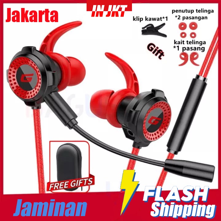 Jual IN JKT Headset Gaming PUBG Bass Noise Cancelling dengan Dual