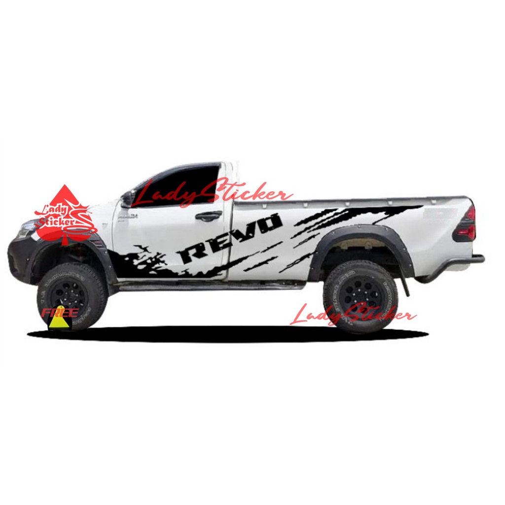 Jual STICKER STIKER MONIL REVO SINGLE CABIN CUTTING STICKER MOBIL ...