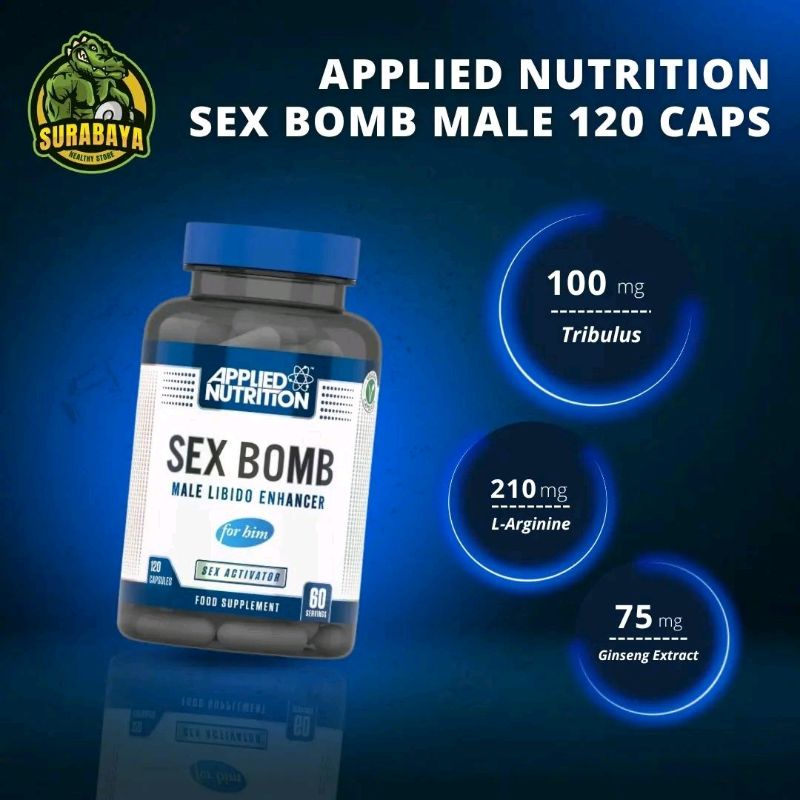 Jual Applied Nutrition Sex Bom Male 120 Capsules For Him Libido