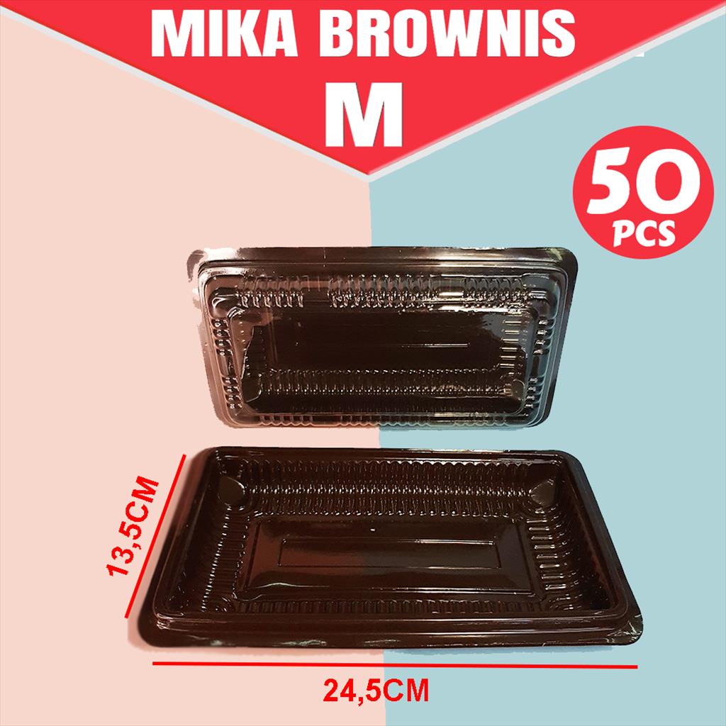 Jual ( ISI 50 PCS )Mika Roti Brownis Ukuran M/ Mika Plastik/Mika ...
