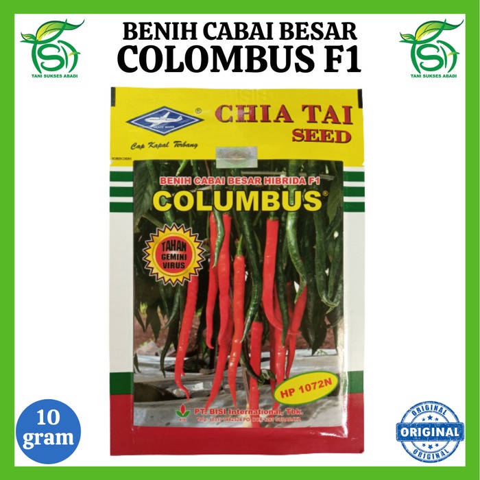 Jual Benih Cabai COLOMBUS F1 (10 Gram) – Bibit Cabe Besar Chia Tai Seed ...