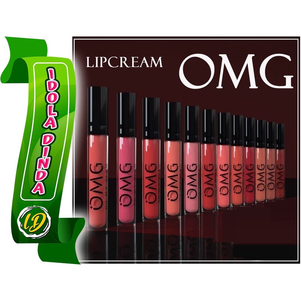 Jual OMG LIP CREAM MATTE KISS / OH MY GLAM LIPCREAM | Shopee Indonesia