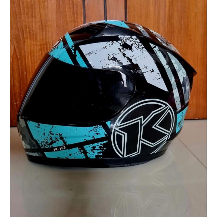 Jual Helm KYT R10 Aqua Blue seri 3 Shopee Indonesia