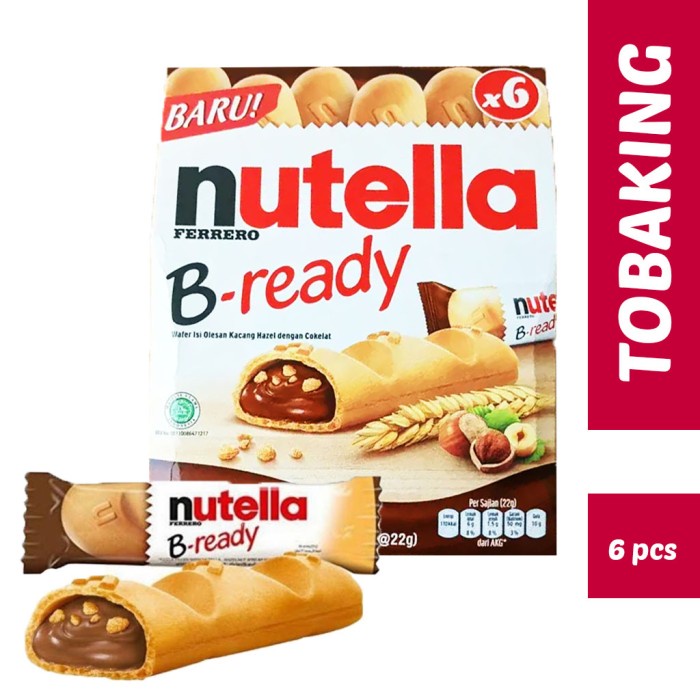 Jual Nutella B Ready Ferrero Wafer Coklat Kacang Hazelnut HALAL ...