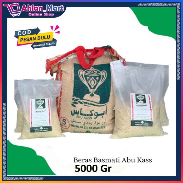 Jual Beras Basmati Rice Abu Kass 5Kg Abukass 5 Kg Abukas | Shopee Indonesia