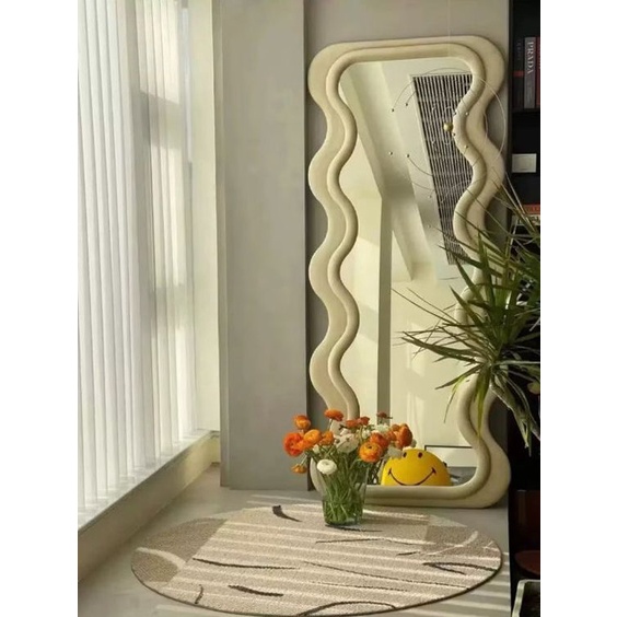 Shyliey Wooden Floor Mirror Stand - Anti-Skid Mirror Bracket Holder For Bedroom, Living Room, Or Bathroom 9 thumbnail image