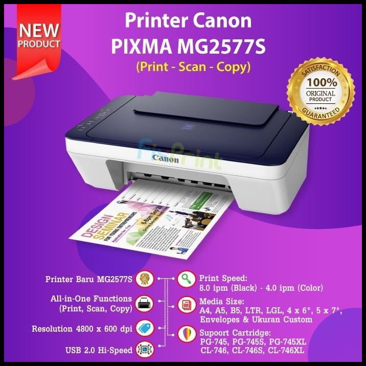 Jual Canon Pixma Mg2577S 2570S Print Scan Copy A4 Cartridge Tinta 745S ...