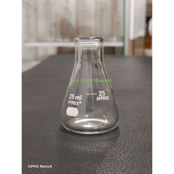 Jual Erlenmeyer flask 25ml Pyrex Shopee Indonesia