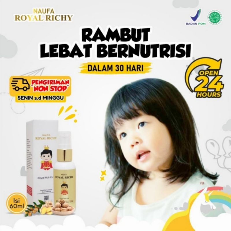 Jual OBAT PENUMBUH RAMBUT NAUFA ROYAL RICHY KIDS HAIR SERUM ASLI 100% ...