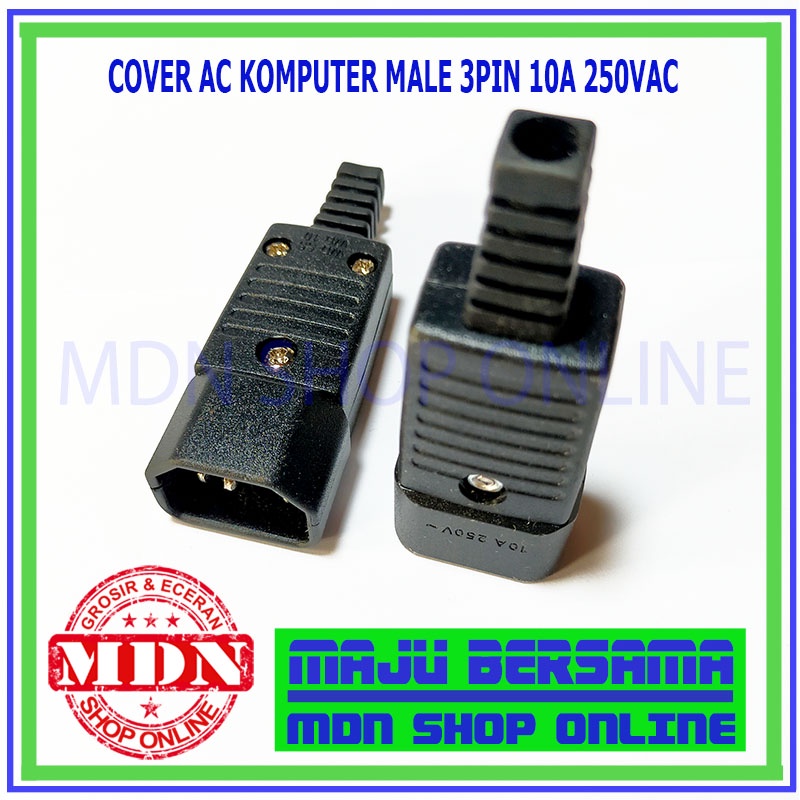 Jual Cover AC Female power komputer 3pin/ colokan komputer | Shopee ...
