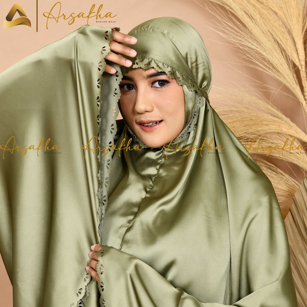 Jual Mukena Armani Silk Premium Jumbo Dewasa Shopee Indonesia