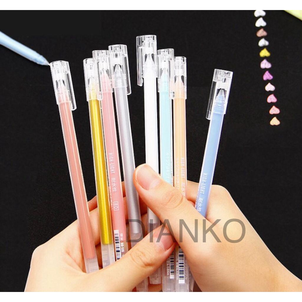 Jual Color Gel Pen Warna Mm Pulpen Gel Warna Warni Mm Shopee Indonesia