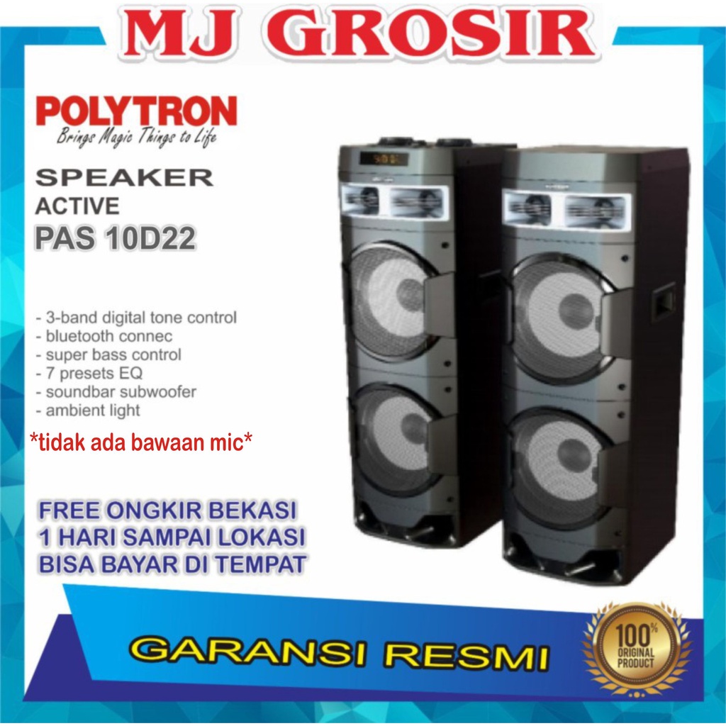 Jual Polytron Speaker Audio Pas 10d22 Pas10df22 Usb Bluetooth Shopee