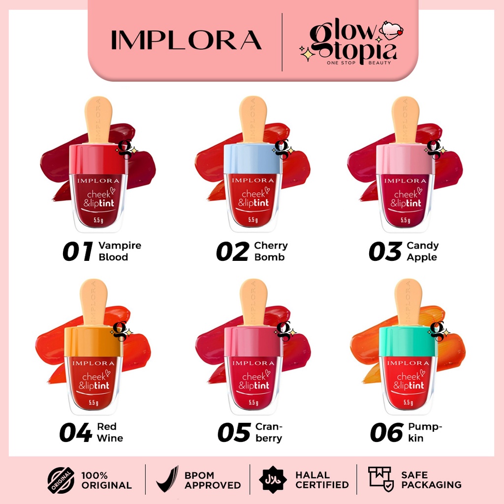 Jual IMPLORA Cheek And Lip Tint Vampire Blood Cherry Bomb Candy