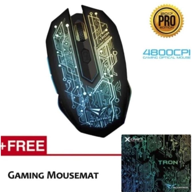 Jual Alcatroz Gaming Mouse XCraft Pro Tron 5000 (Wired) Shopee Indonesia