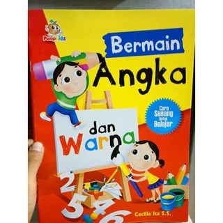 ( PROMO BUKU MURAH ORIGINAL ) BUKU ANAK / AKTIVITAS ANAK TK - PAUD - SD / BERMAIN ANGKA DAN WARNA / BELAJAR ANGKA / BELAJAR WARNA