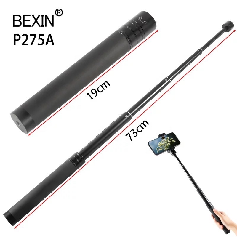 Jual BEXIN P275A Selfie Stick Extendable Handheld Monopod Mini Extend ...