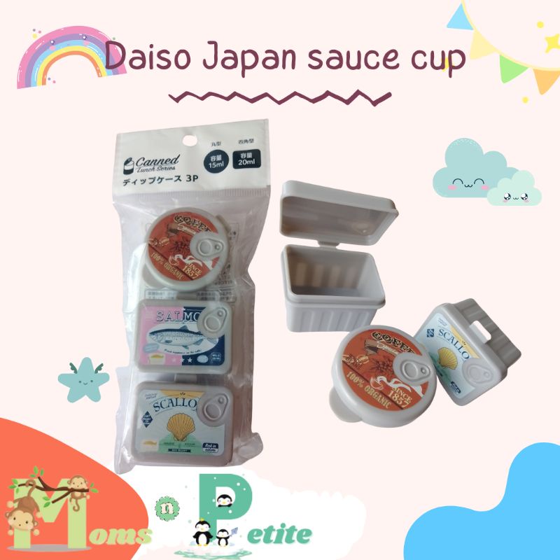 Jual daiso japan sauce mayo cup container salmon scallop coffee