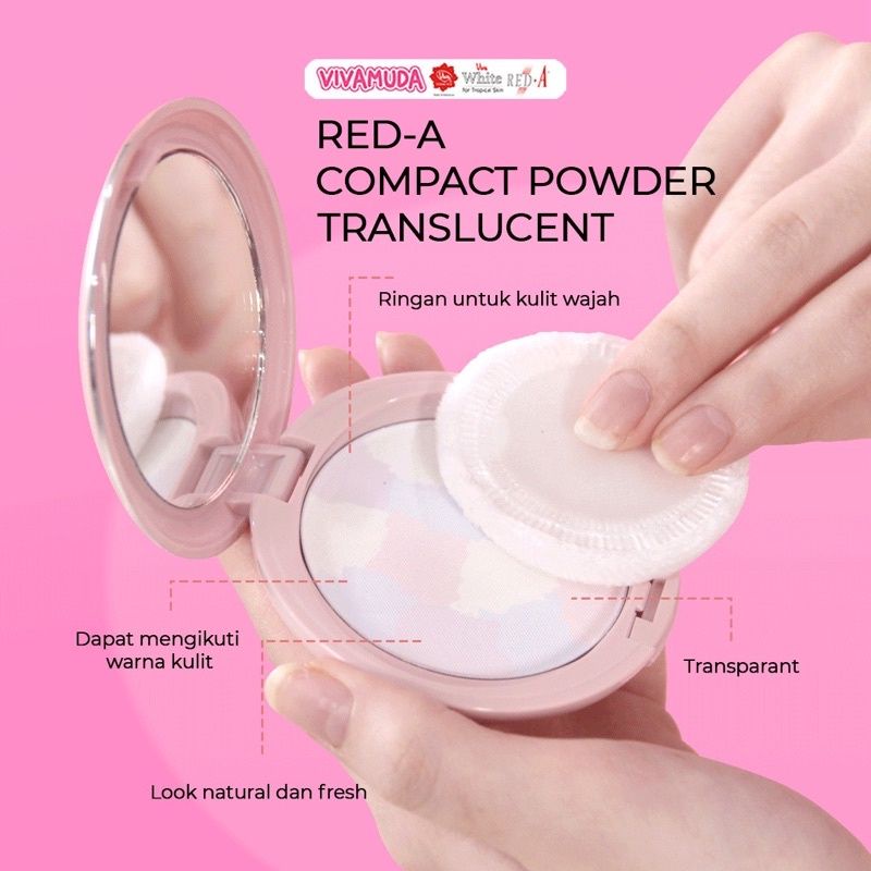 Jual Red A Compact Powder Translucent 14gr | Shopee Indonesia