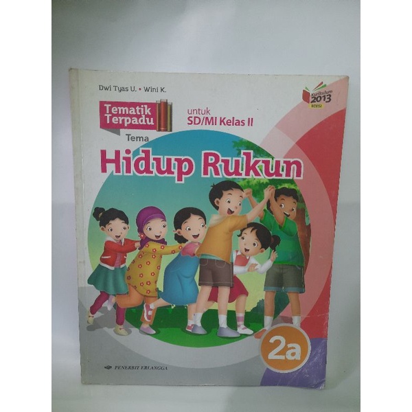 Jual Buku Tematik Terpadu untuk SD atau MI kelas 2 jilid 2A 2B 2C 2D 2E ...