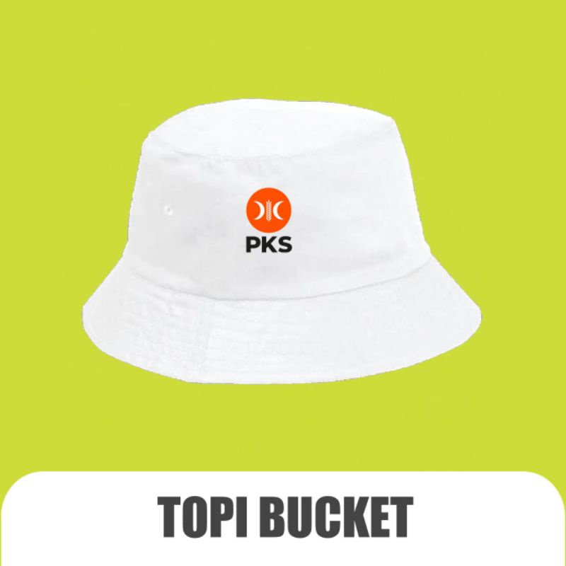 Jual TOPI BUCKET HAT PKS LOGO PARTAI | Shopee Indonesia