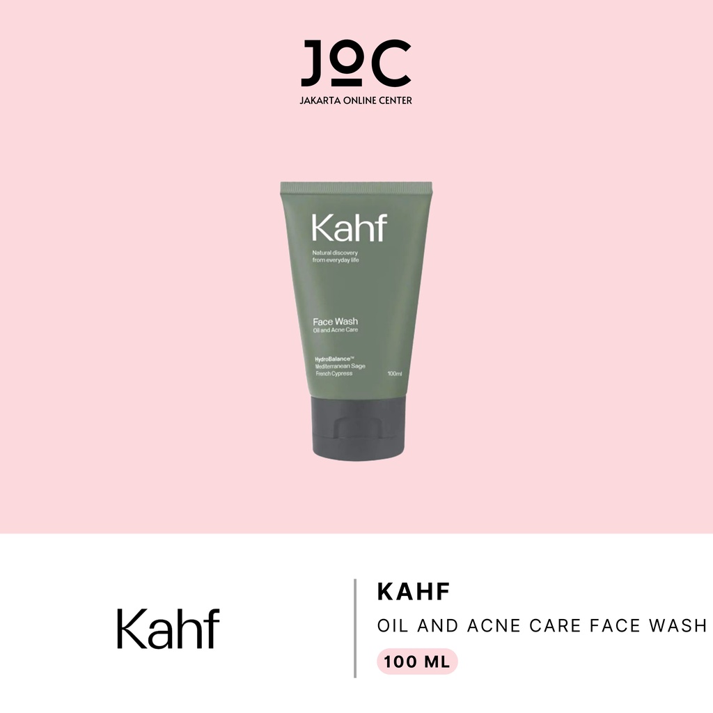 Jual KAHF OIL and ACNE Care Face Wash 100 Ml Pembersih Wajah Pria