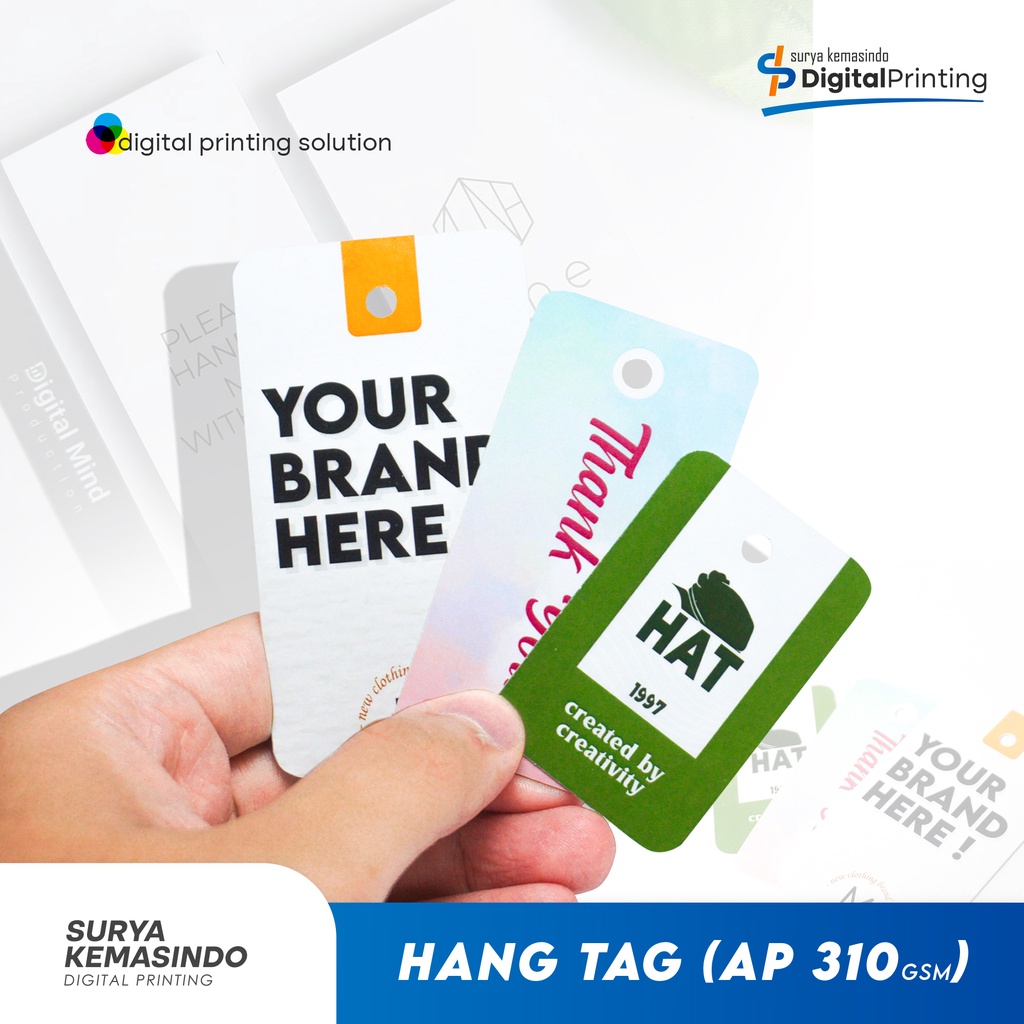Jual Hang Tag (Custom) AP 310 gram Hangtag / Label / Hangtag Baju ...