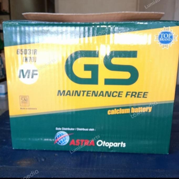 Jual Aki L300 / Aki Genset / Aki GS Astra MF N70 / 65D31R GS N70