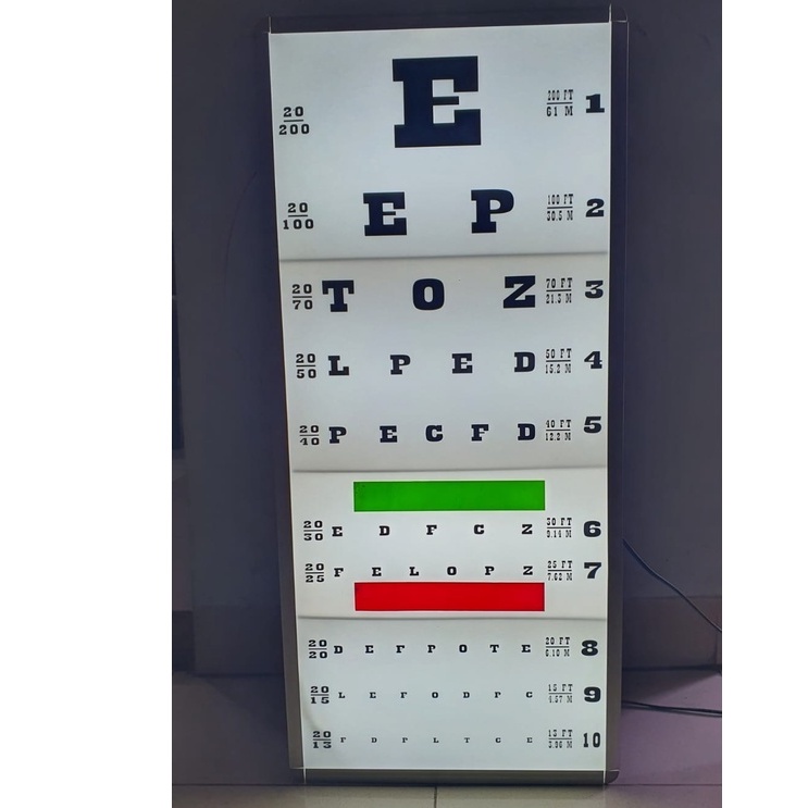 Jual SNELLEN CHART ELEKTRIK E - SNELEN CART ELEKTRIK WITH REMOTE