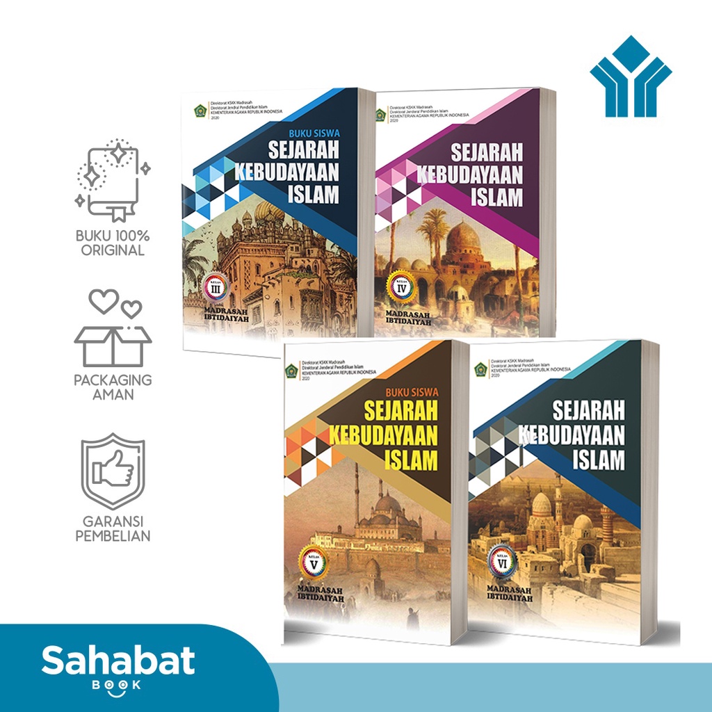 Jual Buku Siswa Sejarah Kebudayaan Islam SKI MI Kelas 1-6 KEMENAG ...