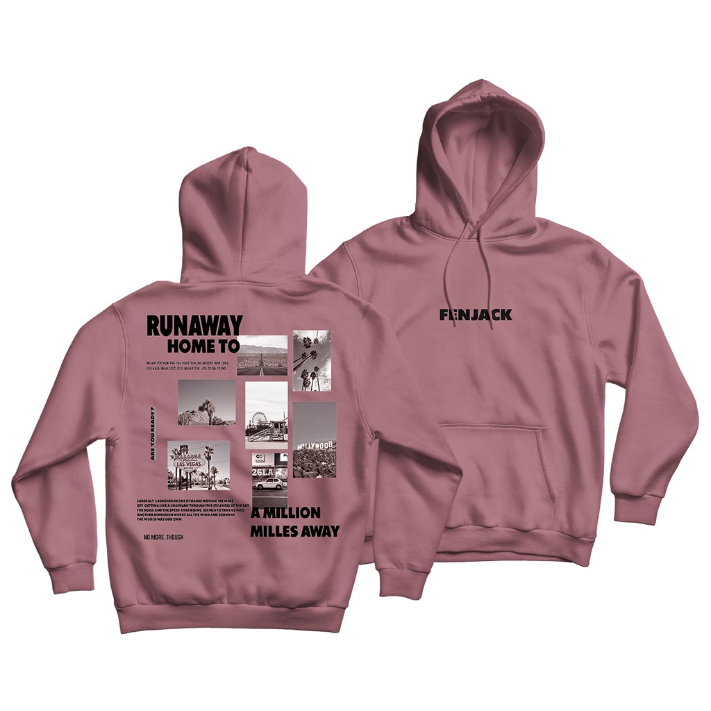 Jual FENJACK Hoodie Jumper RUNAWAY (Sablon) M XXL (unisex Pria