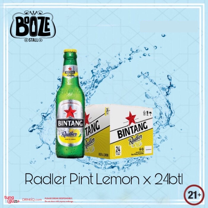 Jual Bir Bintang Radler Lemon Pint 330ml x 24 btl (1 Karton) Shopee Indonesia