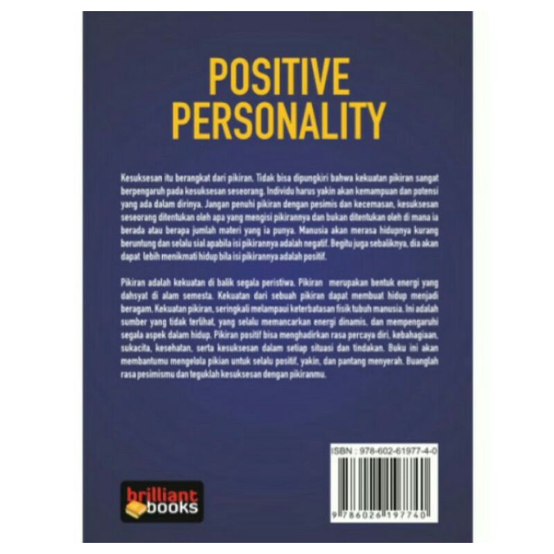 Jual BUKU POSITIF PERSONALITY | Shopee Indonesia