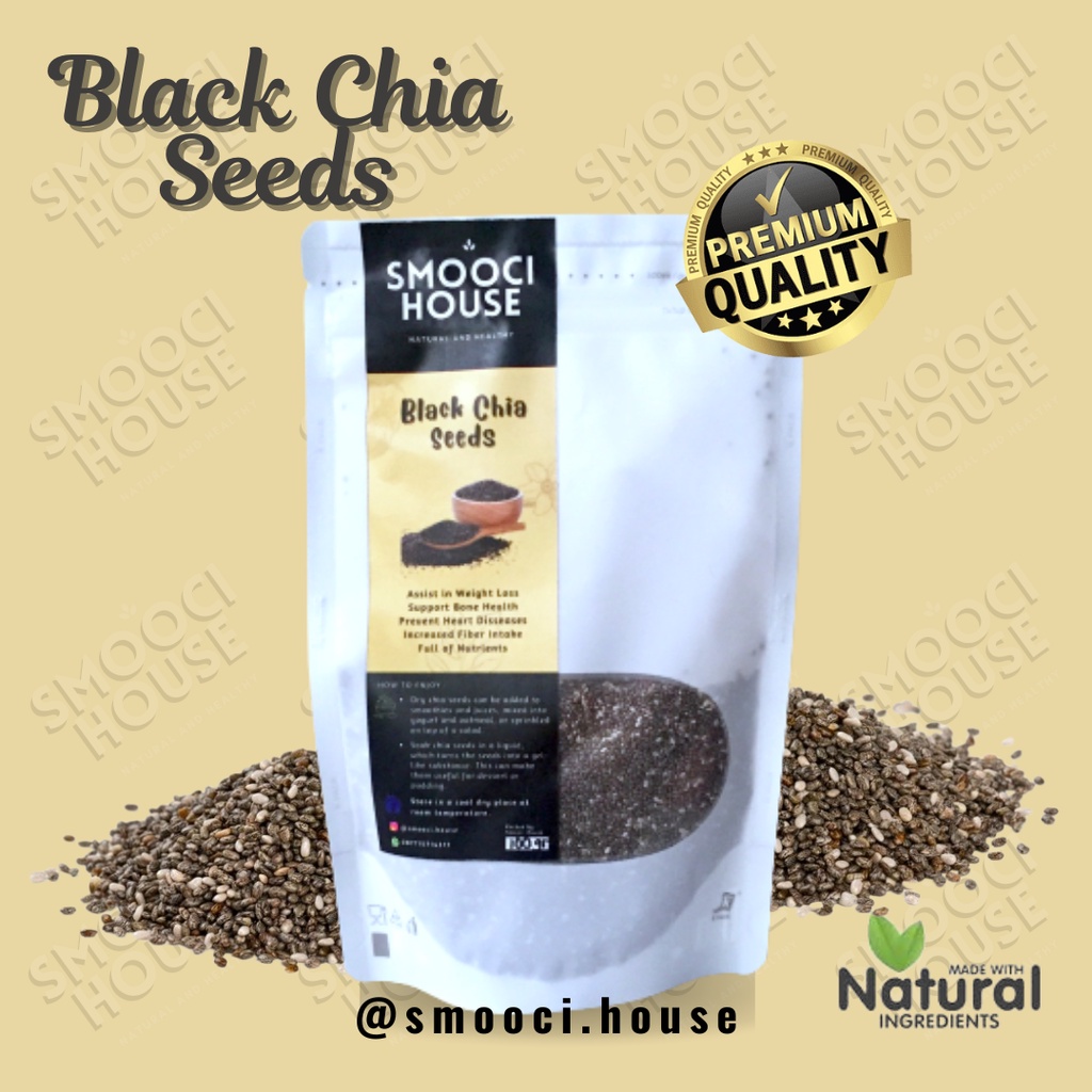 Jual Black Chia Seeds Organic | Chia Seeds Organik | Biji Chia Hitam ...