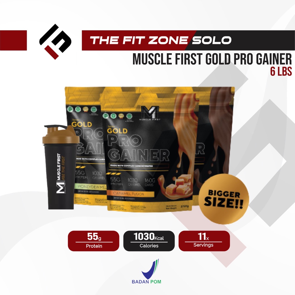 Jual M1 Muscle First Gold Pro Gainer 6 Lbs Weight Mass Gainer BPOM ...