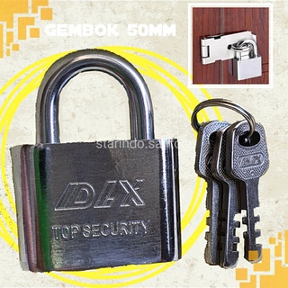 Jual GEMBOK LEHER PENDEK besar 60 50 MM padlock pagar pintu gudang toko ...