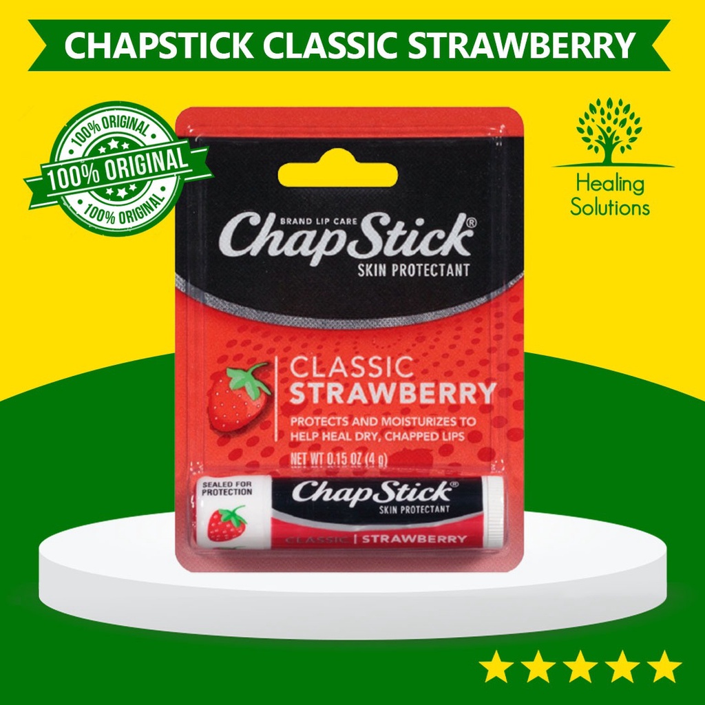 Jual Chapstick Lip Balm with SPF Original USA, Varian Strawberry Cherry ...