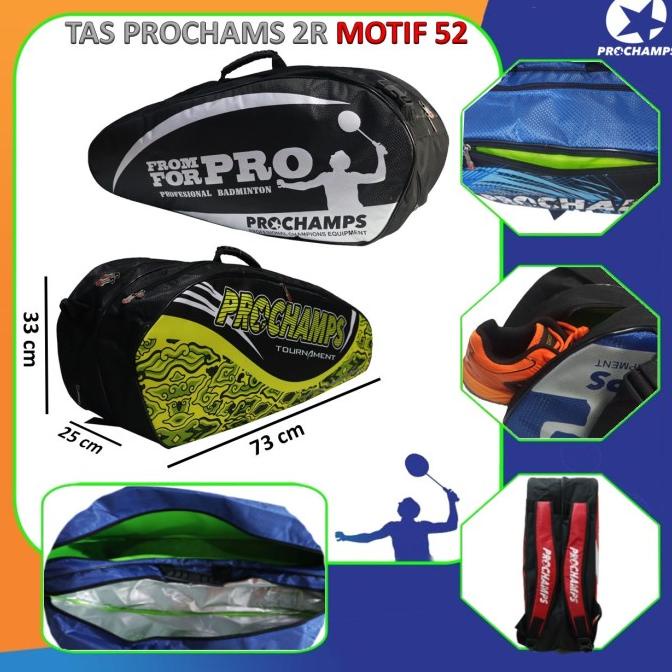 Jual PROCHAMPS 2R THERMO PART 2 TAS BADMINTON ORIGINAL | Shopee Indonesia