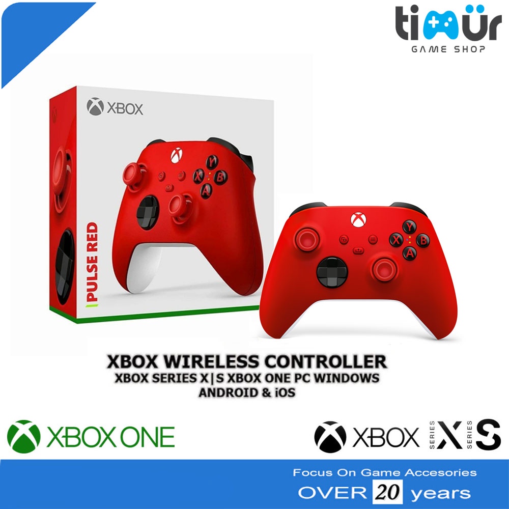 Jual Stick Stik Controller Xbox Series X S One Pc Laptop Wireless Pulse Red Shopee Indonesia