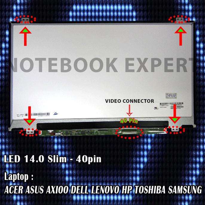 Jual Layar Laptop Lcd Led Asus X401u X450c X453m A46c A46s A450c